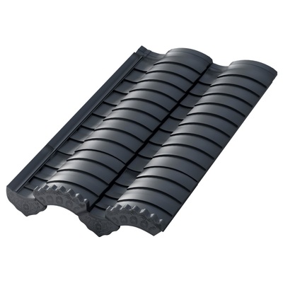 玻璃钢仿古瓦小青瓦高分子彩陶瓦片徽派庭院树脂瓦农村一体屋顶瓦