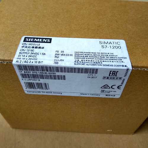 议价6ES7215-1AG40-0XB0西门子S7-1200CPU1215C紧凑型CPUDC/DC/DC