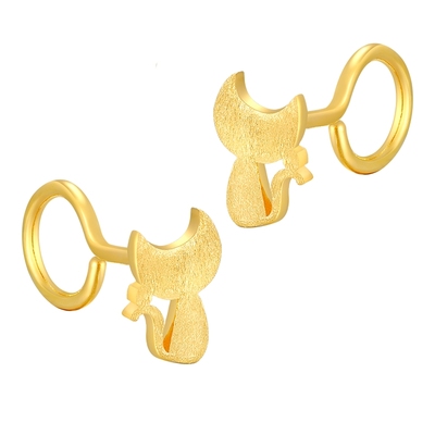 金至尊喵喵星人足金999吊坠