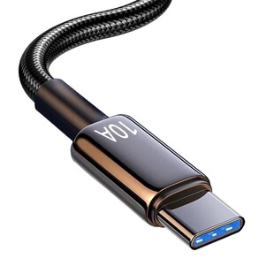 10A超级快充线适用华为/荣耀/vivo扁圆typec口闪充数据线车载充电器240w