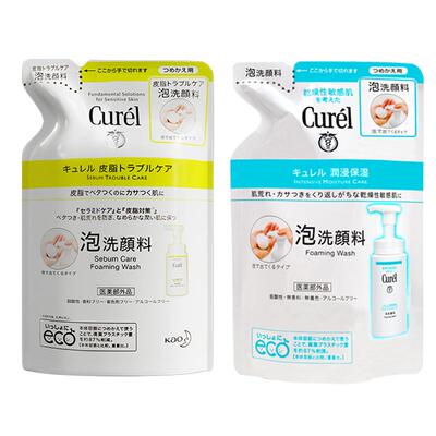 珂润洗面奶泡沫洁面乳替换装
