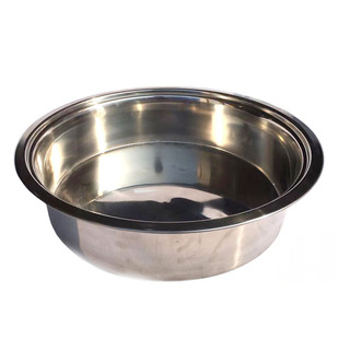 不锈钢木炭火锅下沉盆带底盘带盖子补孔铜火锅专用有底嵌入式锅圈