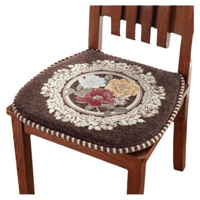 欧式风实木四季通用椅子垫防滑