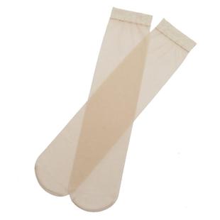 浪莎中筒丝袜女防勾丝夏季薄款肉色日系小腿半截短袜长筒过膝袜子