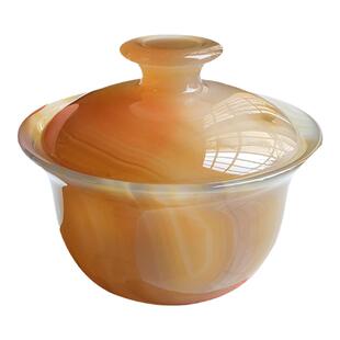 沛孚珠宝新品天然玛瑙公道杯盖碗玉髓盖杯象形茶杯子正品促销包邮