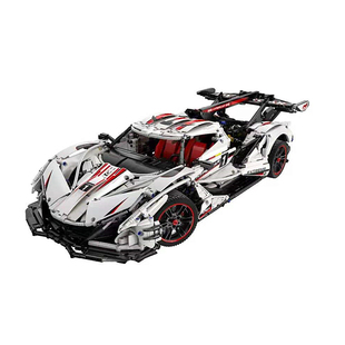 中国积木阿波罗太阳神遥控跑车赛车汽车模型男孩拼装积木玩具礼物