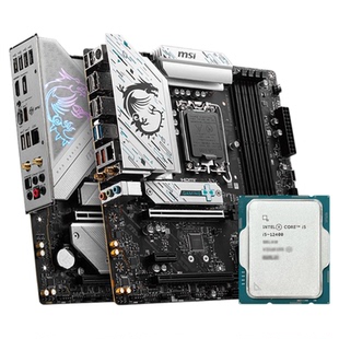 英特尔i5 12400/13400/14400散片搭微星H610/B760电脑主板cpu套装