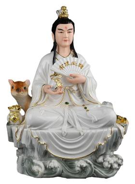 黄家教主黄娘娘黄天霸摆件手绘