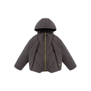 【蓄热小火山】半度闲儿童羽绒服冬装加厚新款男女童90白鸭绒外套