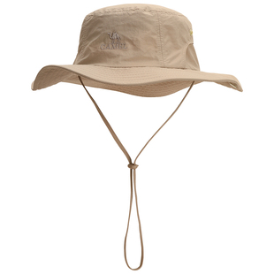 骆驼户外防晒渔夫帽男夏季遮阳登山沙滩太阳钓鱼牛仔帽春防紫外线