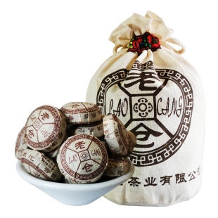 云南普洱茶熟茶小沱茶2022年老仓原味熟普茶勐海发酵小粒茶220g