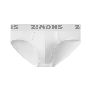 子墨三角内裤男士纯棉10A抗菌白色显大低腰性感男式裤衩裤头男生