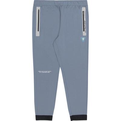 AAPE+运动男装春秋猿人字母硅胶章印花拉链口袋束脚长裤6817XXH