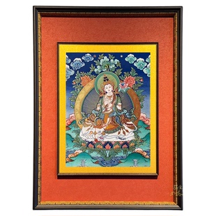 守护生肖唐卡diy阿弥陀佛不动明王大日如来普贤菩萨唐卡画稿涂色