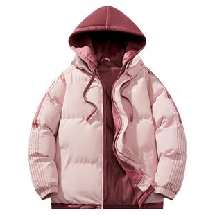 贵人鸟棉服女2025年新款冬季保暖棉衣女士冬装棉袄子情侣拼色外套