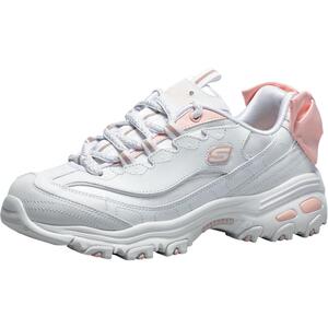Skechers斯凯奇经典女鞋厚底熊猫鞋老爹鞋蝴蝶结运动鞋休闲鞋