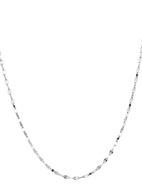 新款纯银项链女925银简约锁骨链无吊坠日韩气质裸链不掉色银链子