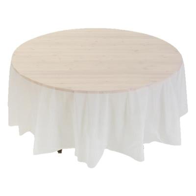 加厚圆形瓷白一次性餐桌布防水油家用商用大圆桌环保1.8米3米台布
