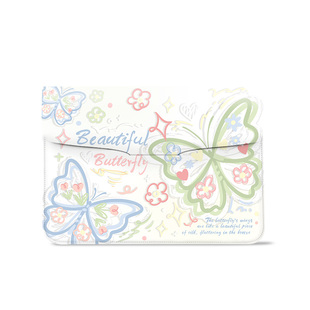 FIREPRINCESS韩系蝴蝶平板翻盖内胆包适用联想小新air14电脑包macbook15.6寸华为matebook13.3寸轻薄设计女生