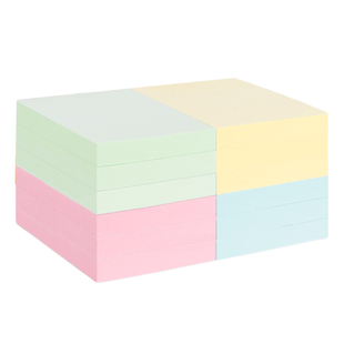 得力记事贴便利贴彩色贴纸便签条告示贴备忘手账留言有粘性标记贴n次贴高颜值学生可撕记事纸便签本小本子