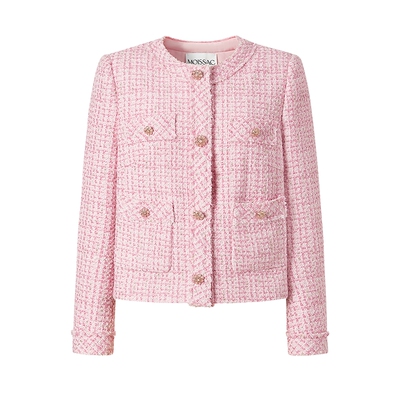 小香风粗花呢圆领短外套