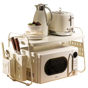 厨房置物架微波炉架烤箱架子台面多功能家用电锅支架储物架收纳架