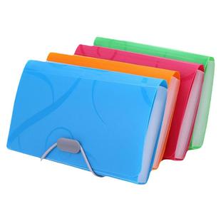 创易风琴包多层便携文件夹迷你发票据账单收纳学生文具办公事务包