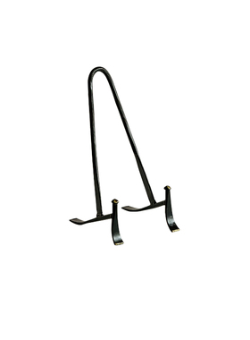 爱屿筑家 黑色金属支架书本相册展示欧式坐盘架桌面隔板柜装饰