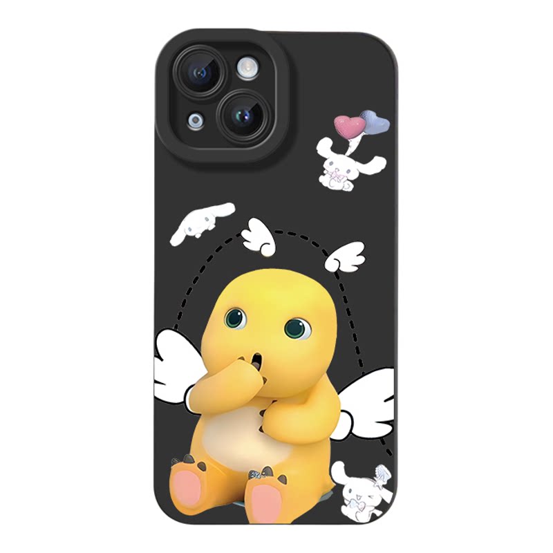 iPhone14卡通华为PURA90苹果13创意小米17ULTRA瞳眼15ProMax天使翅膀奶龙VIVOIQOOZ11软适用16PLUS手机壳可爱