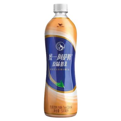 统一阿萨姆奶茶经典原味500ml瓶装经典原味网红饮品饮料饮品