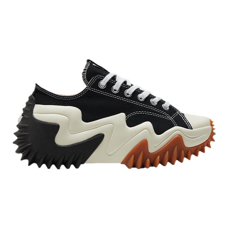 CONVERSE匡威官方Run Star Motion低幫未來(lái)電波厚底鞋黑色172895C