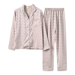 春秋冰丝150cm矮小个子女睡衣开衫长袖秋季家居服两件套145矮个子