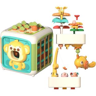 宝宝婴儿玩具忙碌板早教六面体忙碌屋益智儿童开关盒塞塞乐新年