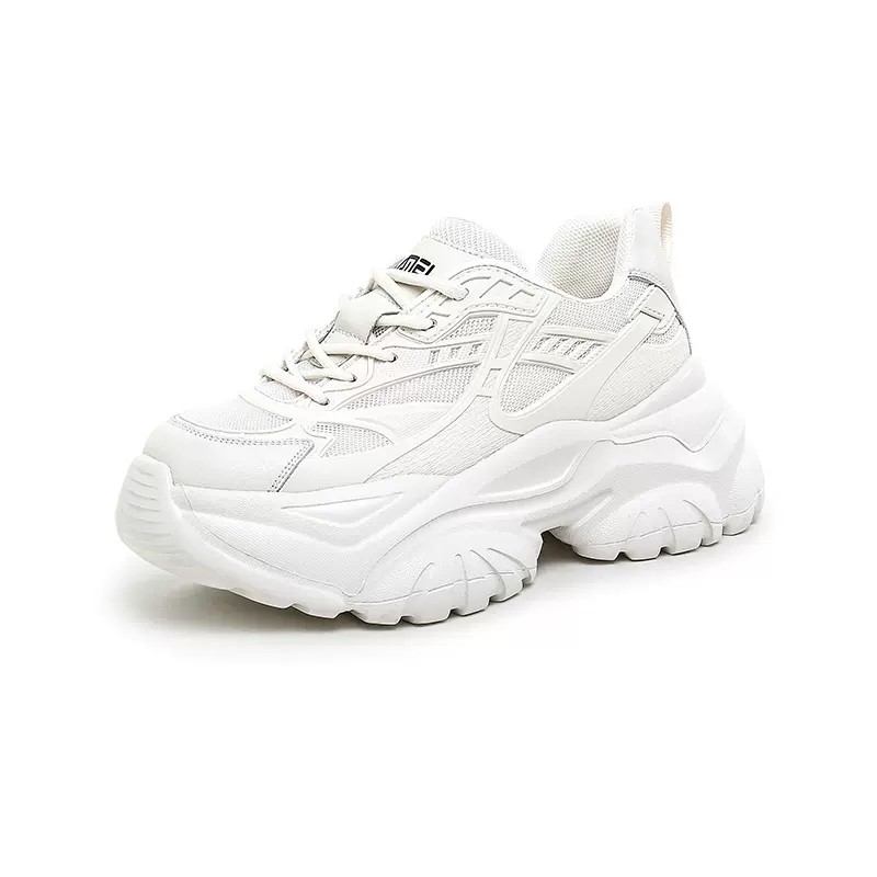 骆驼女鞋2025秋冬舒适老爹鞋女厚底时尚休闲鞋轻盈透气学生运动鞋