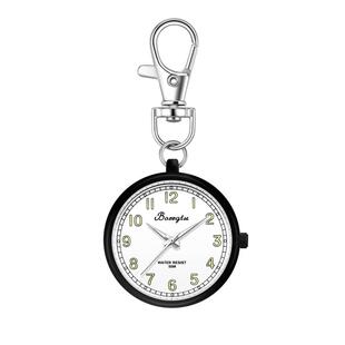 考试表学生钥匙扣男女怀表小挂表数字夜光石英表便携式护士表手表