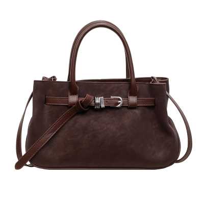 美拉德复古大容量通勤托特包