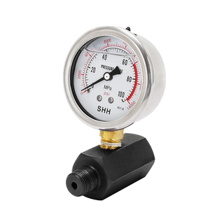 安普力耐磨防震压力表高压表100兆帕不锈钢真空液压表油压表