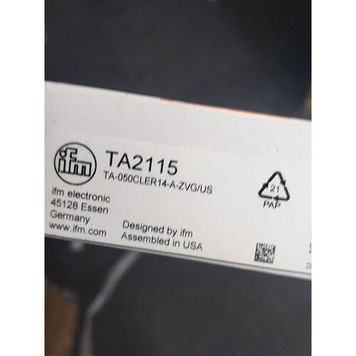 议价可维修德国IFM易福门温度传感器TA2115型号TA050CLER14AZVGUS