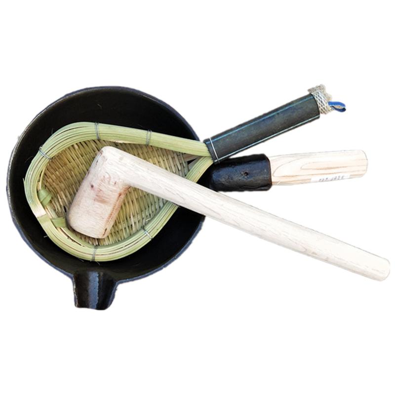 恭城油茶锅木锤槌隔套装免费开锅