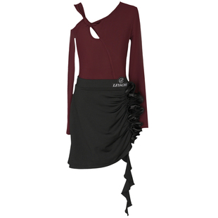 乐雅池2025春夏新款儿童拉丁舞服装练功服舞蹈服新款演出服裤装