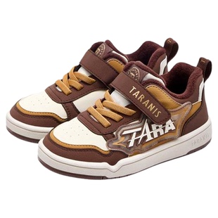 泰兰尼斯童鞋冬季新款儿童板鞋男童加绒保暖鞋子女童时尚防滑板鞋