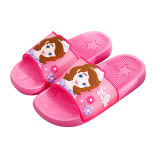 清仓拖鞋女大童夏天卡通可爱公主家居软底女孩学生防滑浴室凉拖鞋