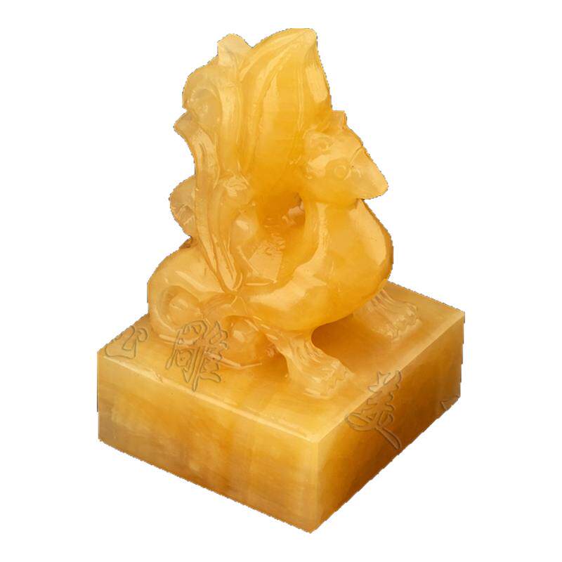 美玉雕天然玉石堂口祈福摆件