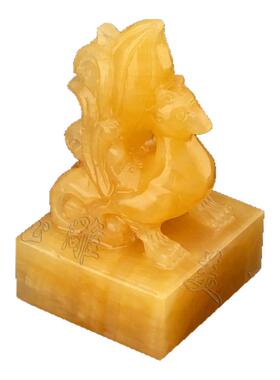 美玉雕天然玉石堂口祈福摆件