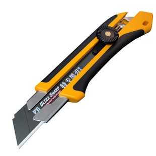 啄木鸟752特大号美工刀25MM黑钢刀片加厚钢鞘重型裁壁纸介刀包邮