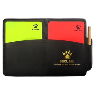 卡尔美足球裁判红黄牌侧边带笔挑边器专业裁判员装备用品比赛道具