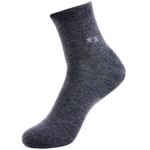 紫燕防裂袜子男足跟型秋冬纯棉礼盒防脚干裂袜足裂袜脚跟纯色宽松