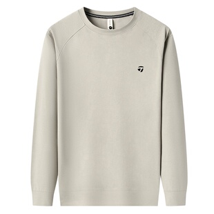 泰勒梅春秋男士长袖T恤白色秋衣打底衫男装卫衣春装上衣服体恤