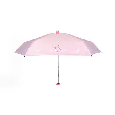 seeu粉色计划变色爱心晴雨两用伞太阳伞防晒伞便携折叠伞