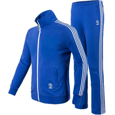 纯棉运动套装男女情侣春秋运动服